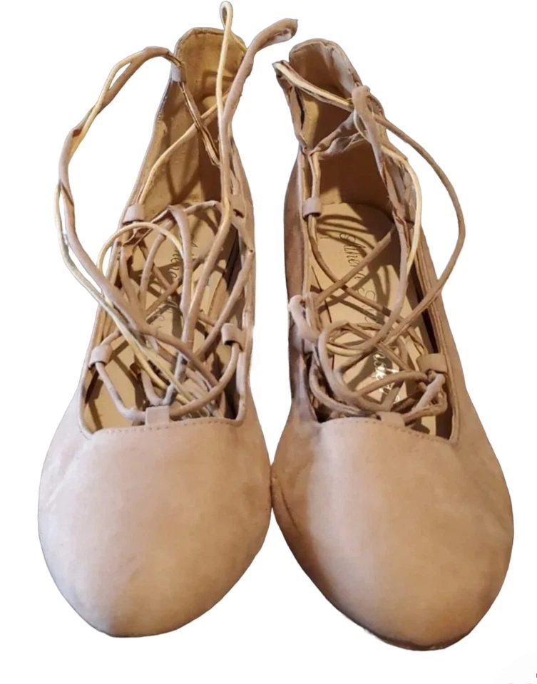 Zapatos de tacón Athena Alexander rosa con cordones talla 10 hechos por el hombre material superior Foto 2 de 4