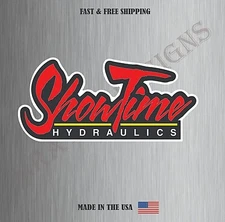 Showtime Hydraulics Logo Vinyl Sticker Decal Car Bumper Wall Water Resistant
