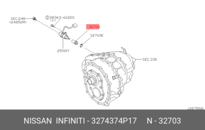 NISSAN Genuine 3274374P17 PINION-SPEEDOMETER 32743-74P17 | eBay