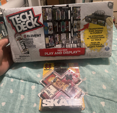 TECH DECK Transforming Ramp Set Carrying Case Element FingerBoard Play & Display