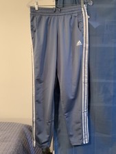 Adidas Blue 3 Stripe Track Pants Women W ESS DV0559 - Size Small - NEW