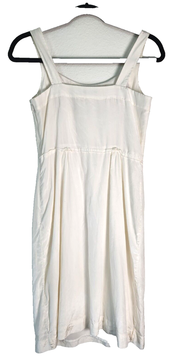 Banana Republic Women's Ivory Silk Blend Dress Cutouts Applique Front Sz 2 | eBay Banana Republic Women's Ivory Silk Blend Dress Cutouts Applique Front Sz 2 | eBay