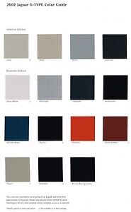 Jaguar Paint Color Chart