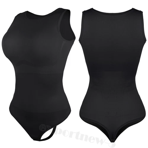 Women Seamless Body Shaper Tummy Control Slimming Shapewear Bodysuit Leotard - Picture 12 of 28