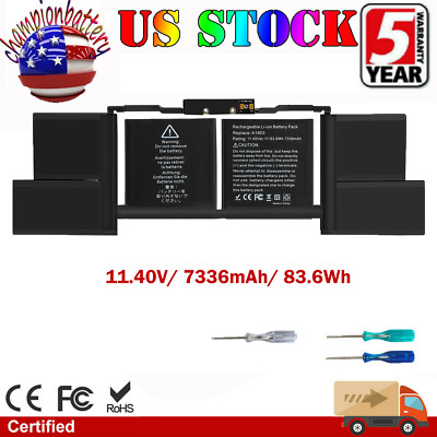 A1953 A1990 Battery For MacBook Pro 15'' Mid 2018 2019 EMC 3215 3359 Touch Bar