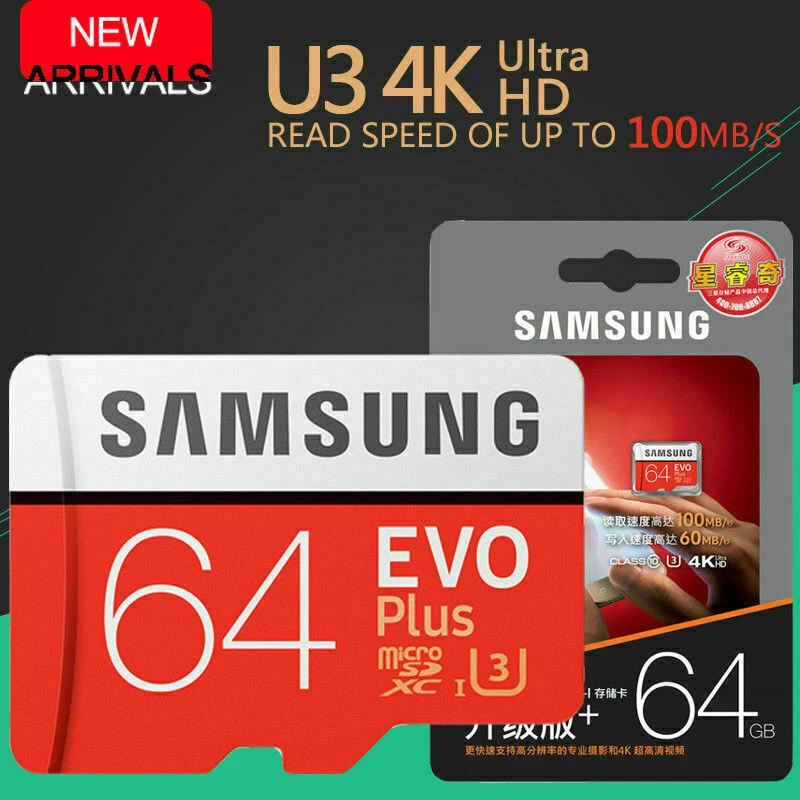 Samsung EVO Plus 32GB 64GB 128GB Class10 TF 4K MicroSDHC XC Memory Card f. phone - Image 3 of 4
