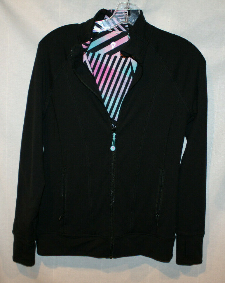 IVVIVA BY LULULEMON GIRL'S REVERSIBLE FULL ZIP JACKET SIZE