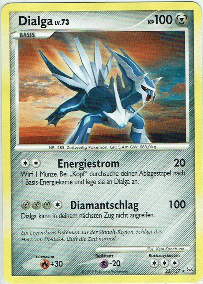 Pokemon Karte Trading Card Game Platin Nr. 23/127 Dialga deutsch - Bild 1 von 1