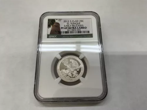 2012 S Clad El Yunque Park Quarter Early releases NGC PF 69 Ultra Cameo
