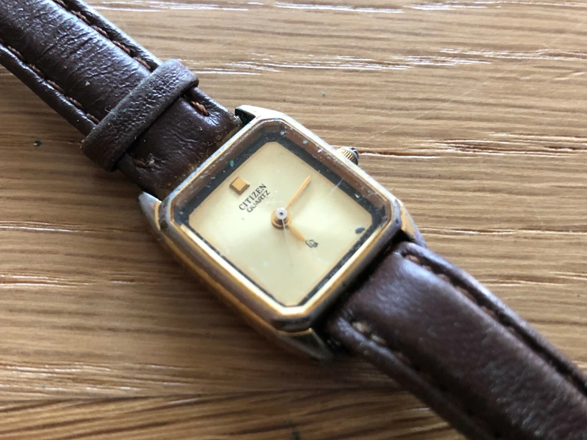 Usado Vintage Watch Reloj CITIZEN Quartz 19 x 19 mm