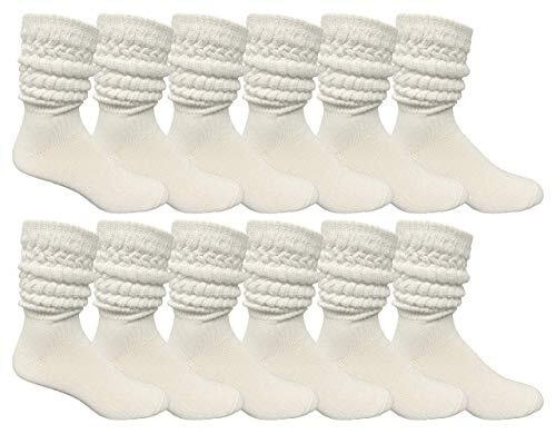 's Cotton Extra Heavy Slouch Socks, Boot Sock, (10-13)