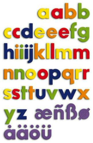 ZazzyKid Magnetic Foam Alphabet Objects - 52 PC ABC Learning Toys For Fridge & Whiteboard