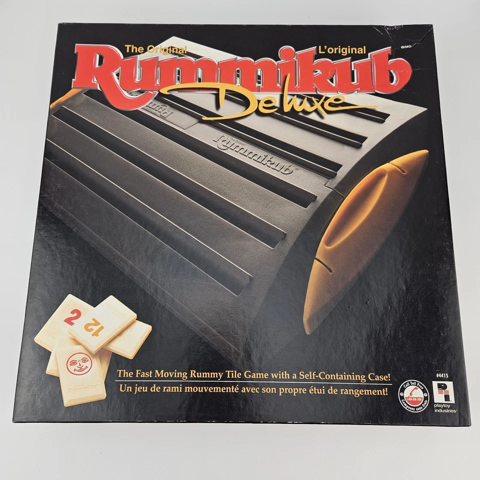 Playtoy Rummikub Board Game Deluxe Edition Vintage 1998 Complete Original Box - Image 3 of 4