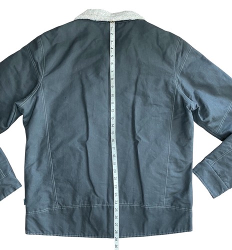 KÜHL Men’s Size L Green Zip Up Cotton Burr Lined Jacket DISTRESSED Patina Dye - Picture 6 of 7