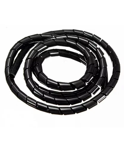 kabelschlauch schwarz Kabelspirale Spiral Kabelschutz flexibel Kabel 5m 12mm