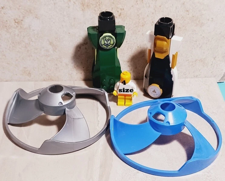 LEGO AIRJITZU Ninja Spinner Hélice Copter NINJAGO VERDE Azul PLATEADO Ninjago Foto 2 de 3