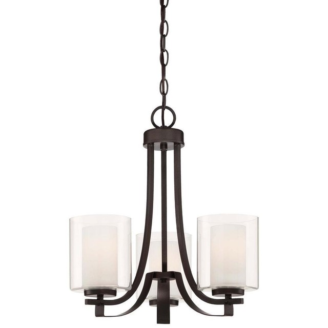 Minka Lavery Parsons Studio Smoked Iron Three Light Mini Chandelier Parsons Studio 3 Light Smoked Iron Chandelier