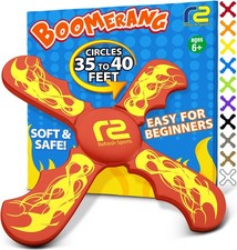 Boomerang for Kids - It Really Does Fly Back - Fun Easy to Use Medium, Red