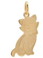 KettenanhäNger Gold AnhäNger Katze Massiv 333 - 8 Karat Gold