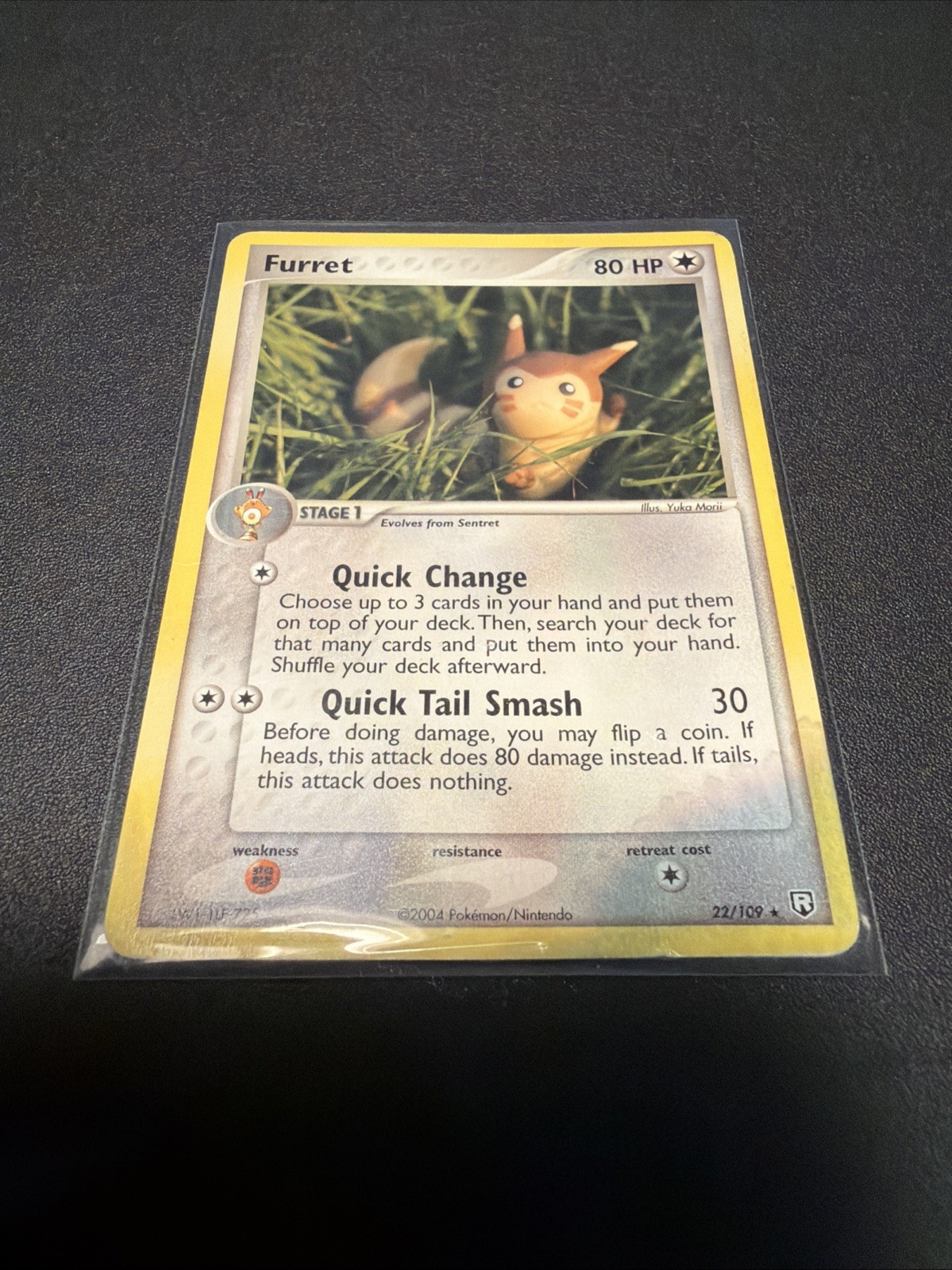 Pokémon TCG - Furret - 22/109 Team Rocket Returns 2004 Regular - Yuka Morii DMG