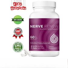 Nerve Renew Advanced Nerve Support With R Alpha Lipoic Acid Vitamin B Capsules