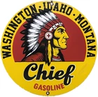 VINTAGE WASHINGTON GASOLINE PORCELAIN SIGN, GAS STATION, PUMP PLATE, MOTOR OIL
