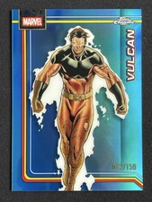 Vulcan 2026 Topps Chrome Marvel Comics Blue Refractor Base /150 #191