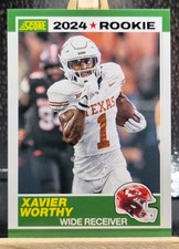 XAVIER WORTHY RC 2024 Panini Score #1 35TH ANNIVERSARY ROOKIE INSERT Chiefs