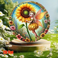 8" Splashed Rose Art - Modern Decor