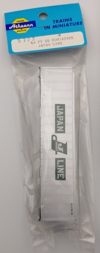 Contenedor lateral liso de plástico Athearn 5722 escala HO 40' - línea Japón | Zustand: New