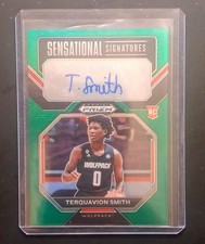 2023 Panini Prizm Terquavion Smith #SS-TQS Green Prizm RC Autograph