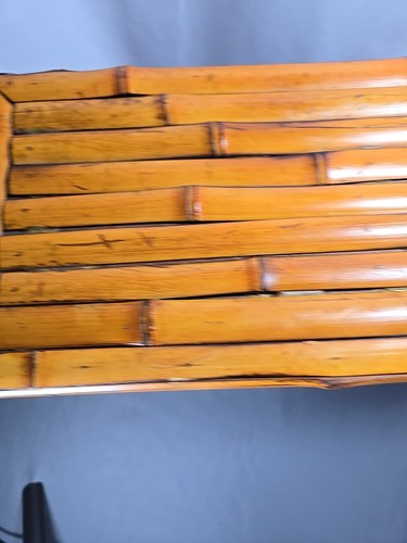 Vtg Wooden Natural Bamboo CD Holder 36 Slots Media Storage Organizer 16x7x13 - Picture 15 of 19