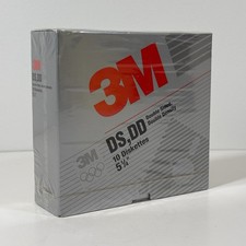 3M High Density HD Double Sided DS 10-Count 5-1/4" Diskettes Disks Sealed 5.25"