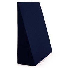 Navy Blue Bed Wedge Pillow Cover, 25" L x 25" W x 8" H