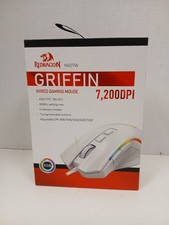 Redragon M607W Griffin Wired Gaming Mouse, White
