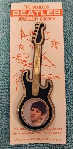 Original The Fabulous Beatles Jewellery Brooch 1964-65  Ringo Starr