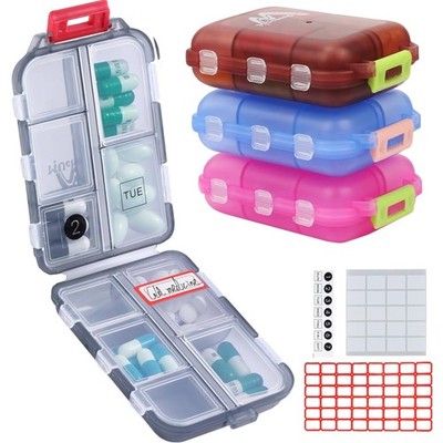 Praktische Tablettenbox 7 Tage,  für Reisen und unterwegs