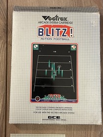Blitz Action Football (Vectrex, 1982) CIB Complete w/ Box Overlay Tested Works