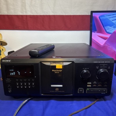 Sony CDP-CX355 Mega Storage 300 Disc CD Changer w/ Remote - WORKING