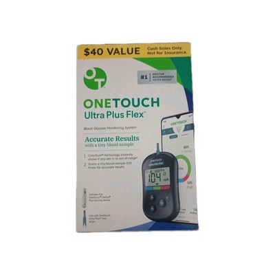 OneTouch Ultra Plus Flex Blood Glucose Monitoring System Kit Exp. 03-31-2029
