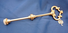 Weinverschluss Flaschenstopfen iSchl&uuml;sselform Echt vergoldet Vintage Antik 24 cm