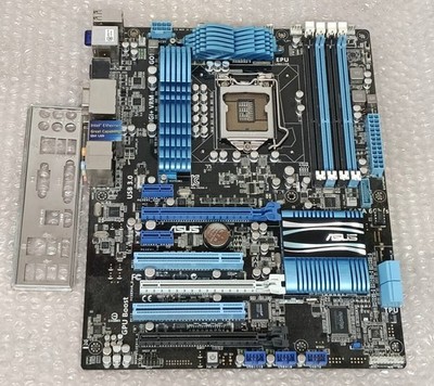 ASUS P8Z68-V LGA1155 MB with IO Panel DDR3 Support Untested