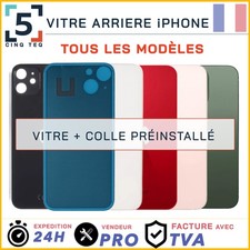 Vitre Arriere Remplacement iPhone X XR XS 11 12 13 14 15 16 17 Pro Max Plus cole