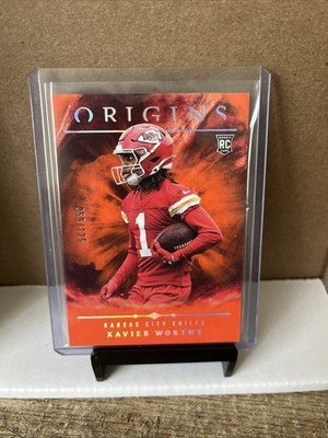  2024 Panini Origins (RC) Xavier Worthy #150 Orange /125 - KC CHIEFS