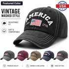 America EST 1776 3D Embroidered Baseball Cap Patriotic Hat Fourth of July Gift