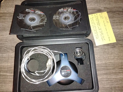 Datacolor SpyderTV Colorimeter USB Display Calibration In Box +Test Pattern DVDs