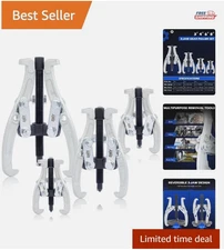 Multi-Functional Heavy Duty Gear Puller Set - 4 Sizes for Ultimate Versatility