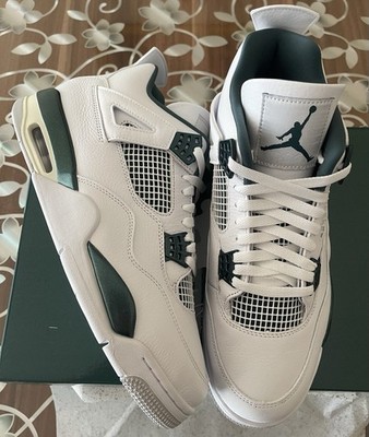 Nike Air Jordan 4 White Green 46 US12 Grün Weiß