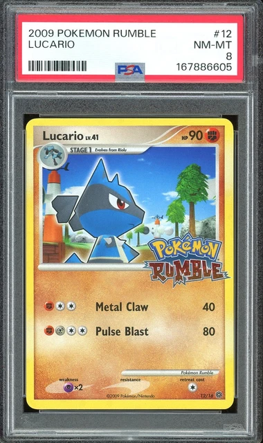 2009 Pokemon TCG Rumble #12 Lucario NM-MT PSA 8