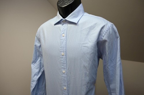 T.M. Lewin Dress Shirt Classic Fitted Designer Mens Sz Large Size 16-35 - Picture 3 of 8